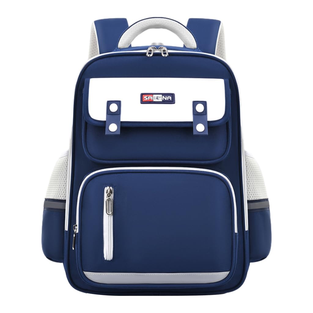 PALAY® School Backpack for Kids Waterproof School Backpack with Chest Buckle & Reflective Strip Kids School Backpack Burden-relief School Backpack for Kids 6-12 Years Old, Dark Blue PALAY® School Backpack for Kids Waterproof School Backpack with Chest Buckle & Reflective Strip Kids School Backpack Burden-relief School Backpack for Kids 6-12 Years Old, Dark Blue